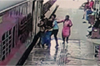 Surathkal: Elderly man rescued from falling from a moving train